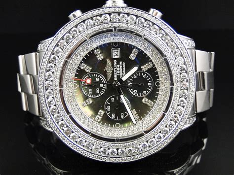 super avenger breitling diamond watch.